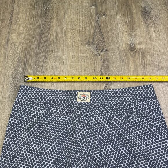 Faherty Mens Gray & White Slim Fit  Fishscale Batik Print Boardshort Size 36 - Picture 9 of 11